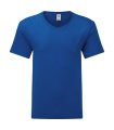 T-shirt Heren V Hals Iconic FOTL 61-442-0 Royal Blue